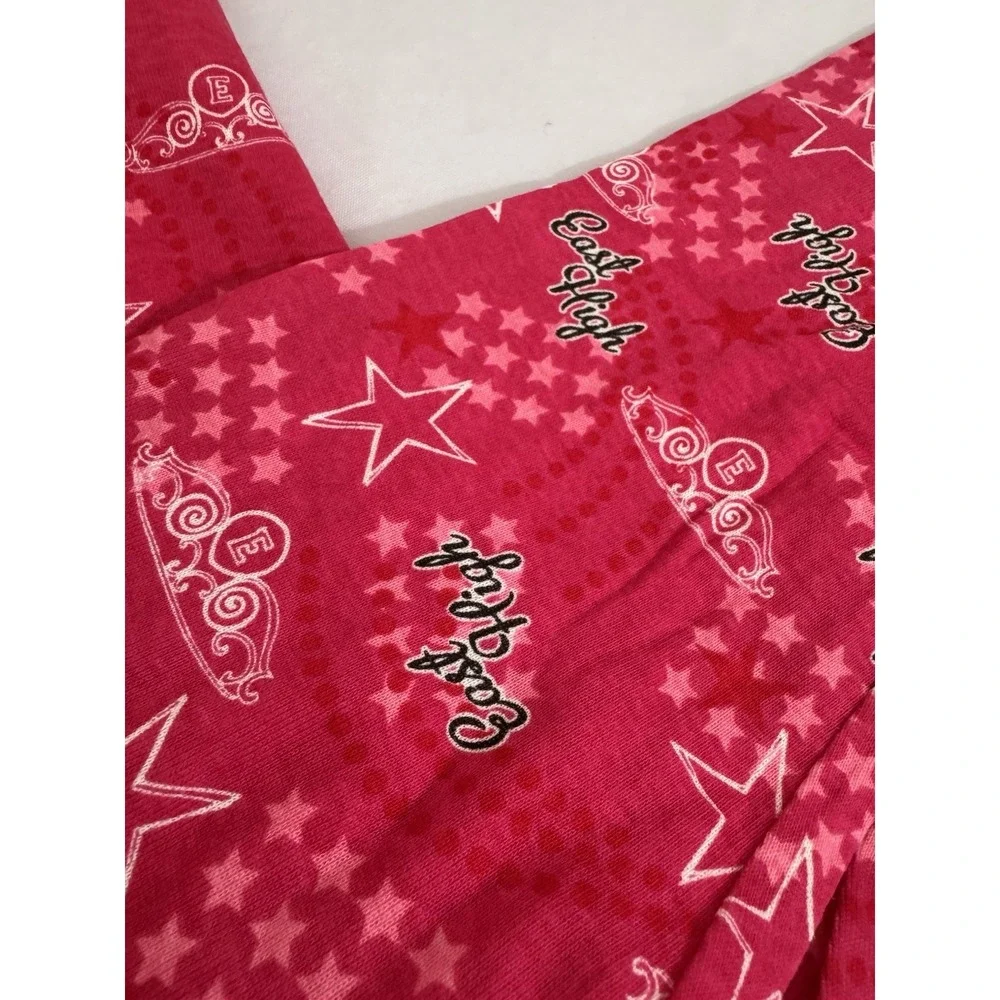 Disney High School Musical‎ Girls Pajama Set Pink Y2K Long Sleeve Size 10 Rare